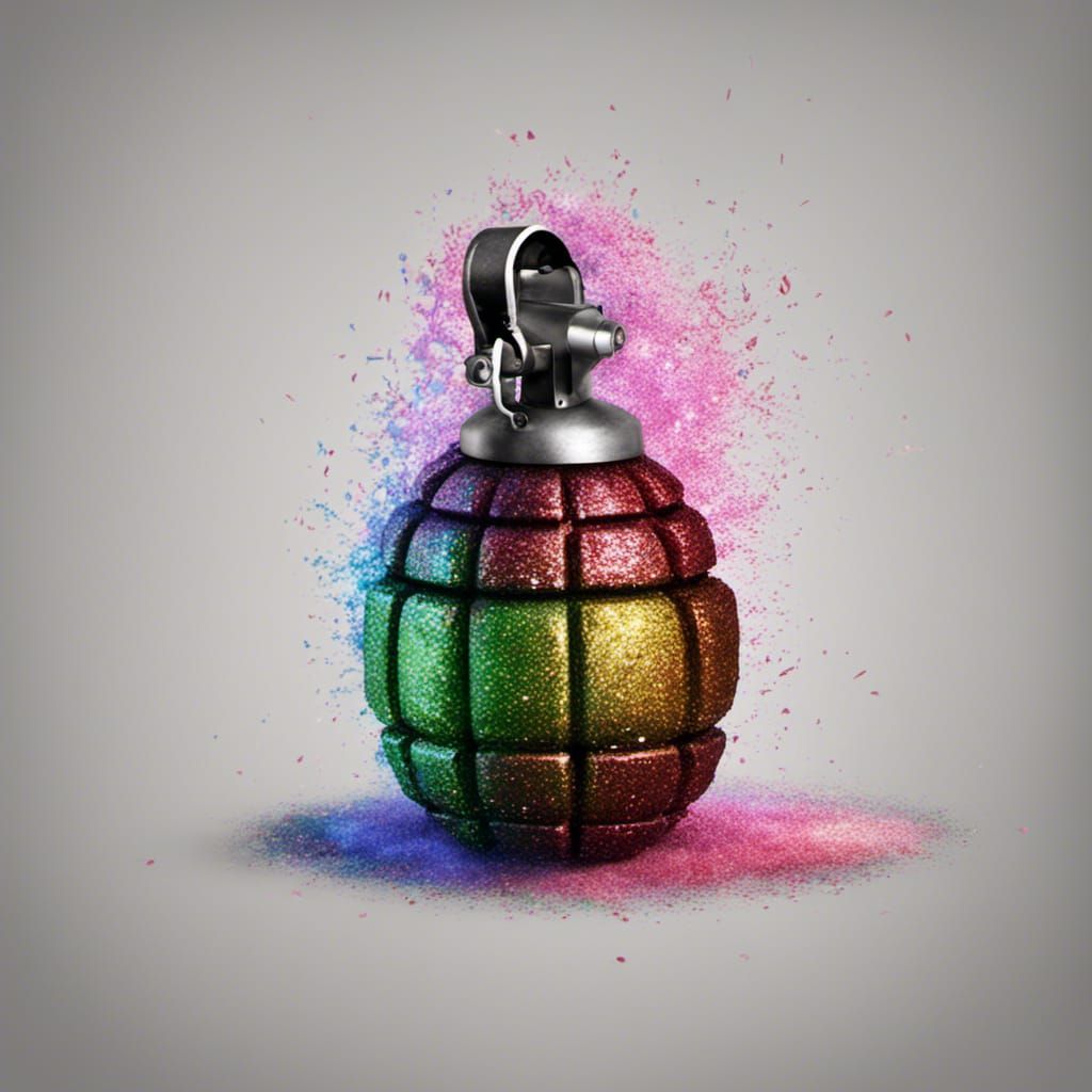 Glittersploding Hand Grenade