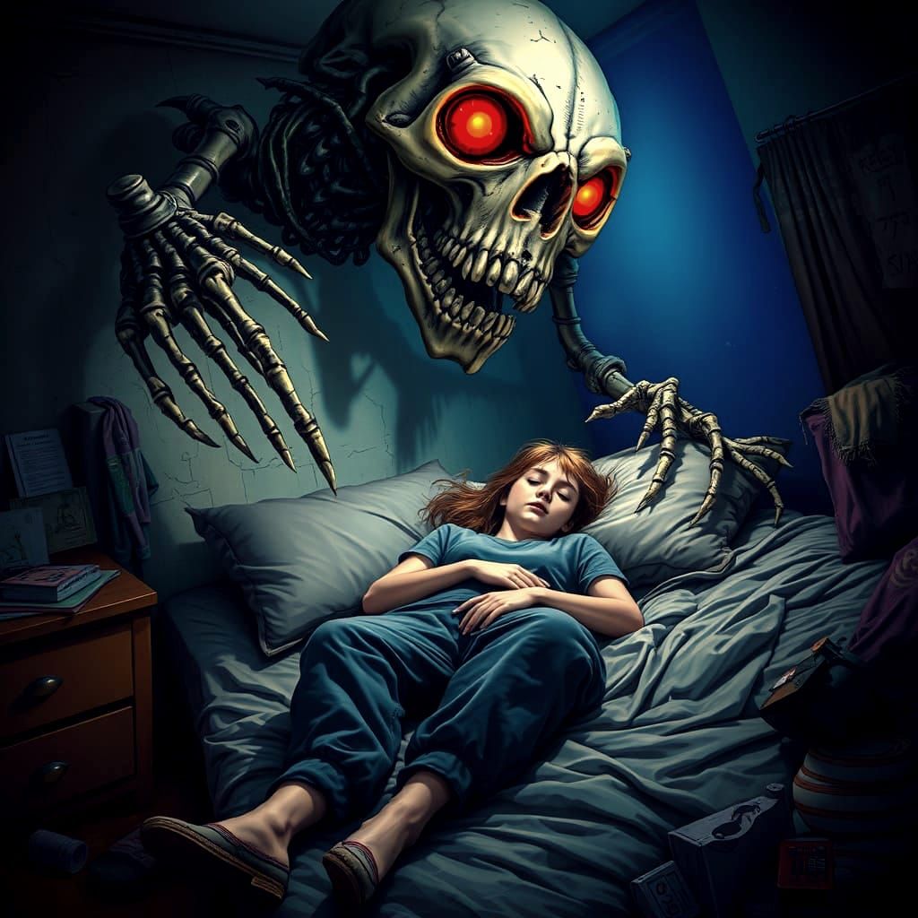 Ethereal Nightmare Unfolds in Dark, Vibrant Splendor