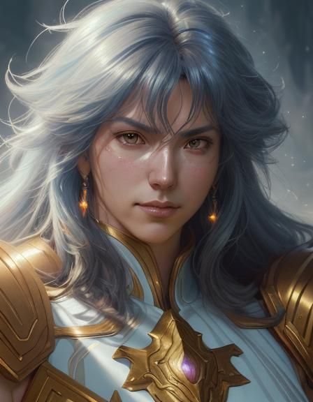 Leo Aiolia Portrait in Art Nouveau Style