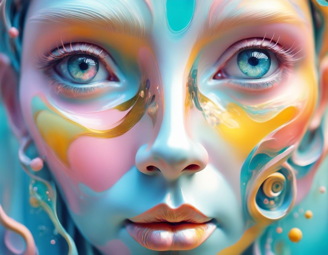 Surreal Dreamlike Figure in Soft Focus