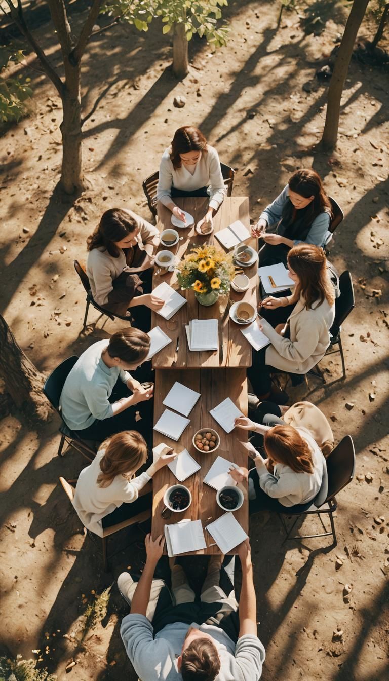 Cozy Gathering Writing in Gratitude Journals