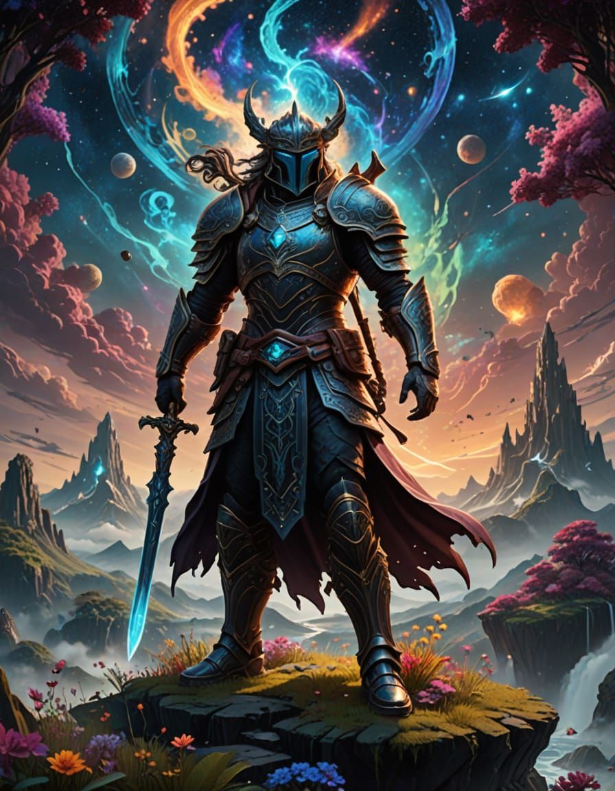 Regal Warrior in Cosmic Splendor, Jim Lee Style