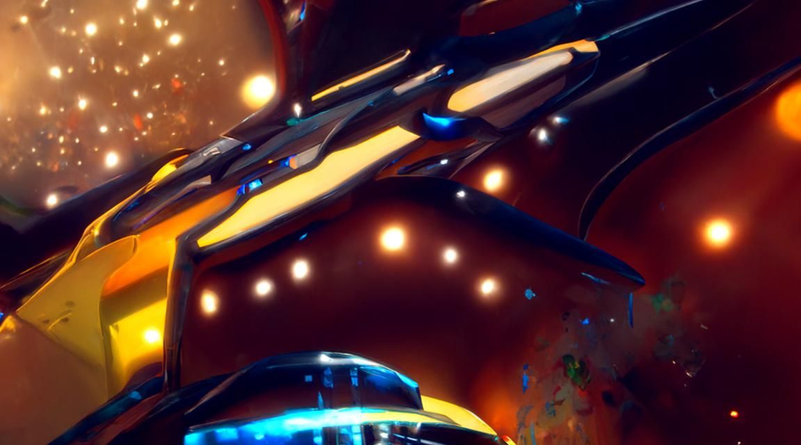 Vibrant Universe with Silos and Starships in 3D