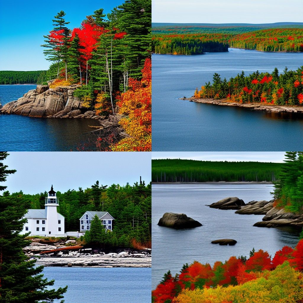 AI Generated Image of Maine