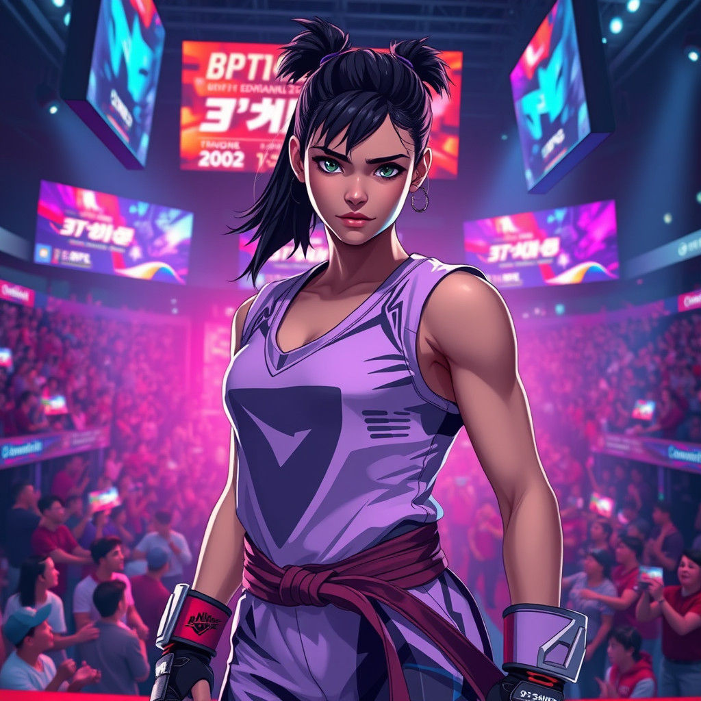 French Martial Artist in Neon Tournament, Manga Scan