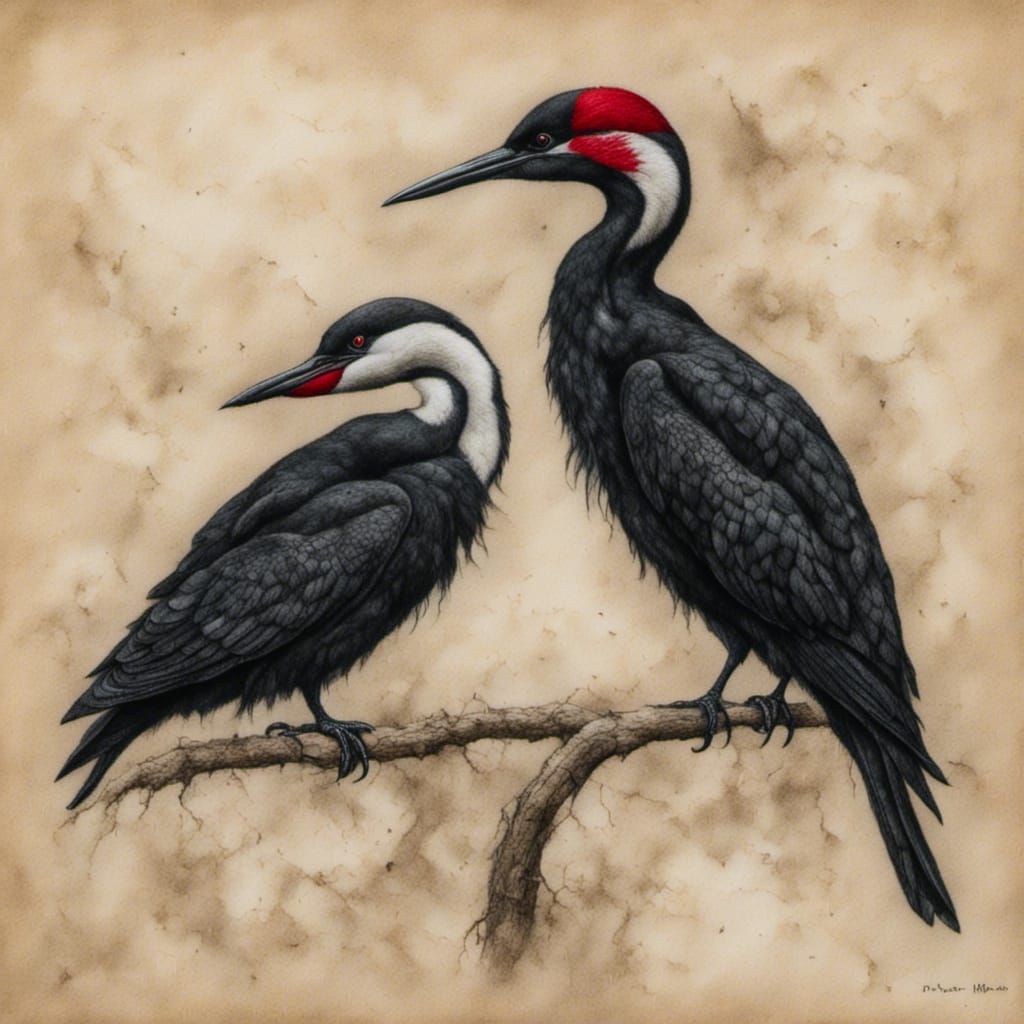 Charcoal Art with African Motifs