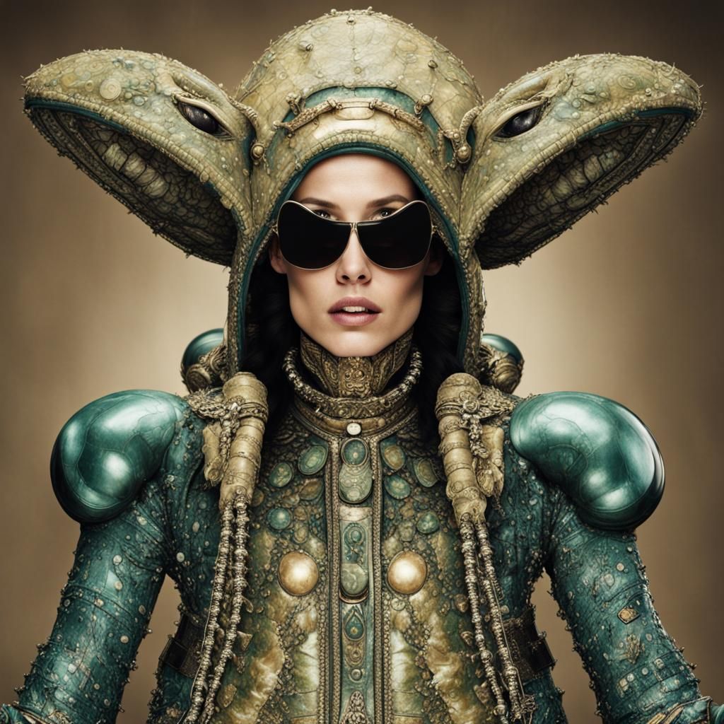 Extravagant Alien Celebrities Showcase High Fashion