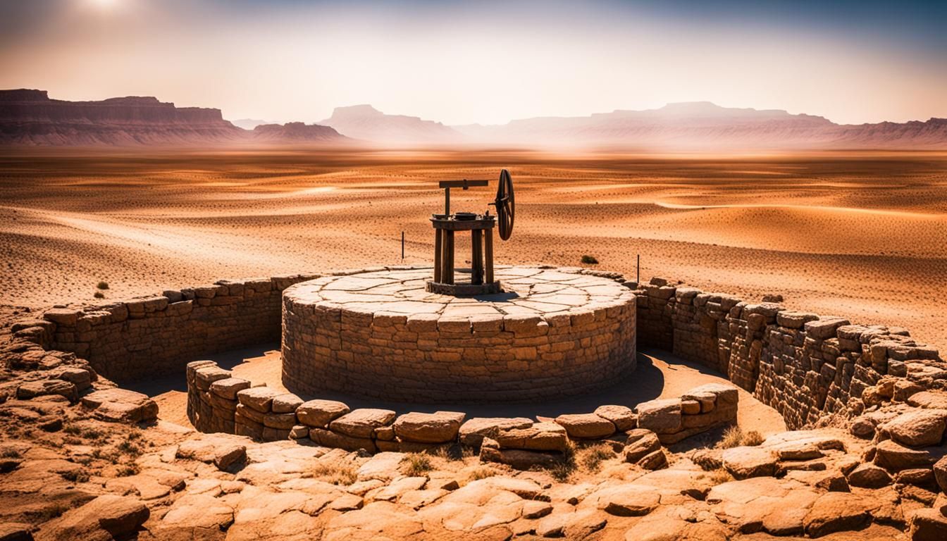 Desert Well: Professional Photography with Bokeh