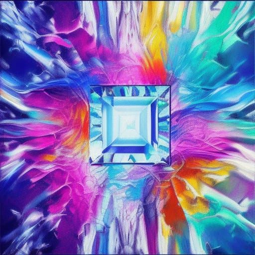 Abstract Water Diamond Painting Art