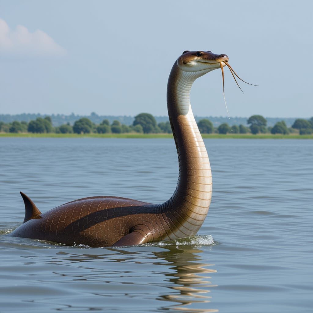 Aquatic Creature in Lake Victoria