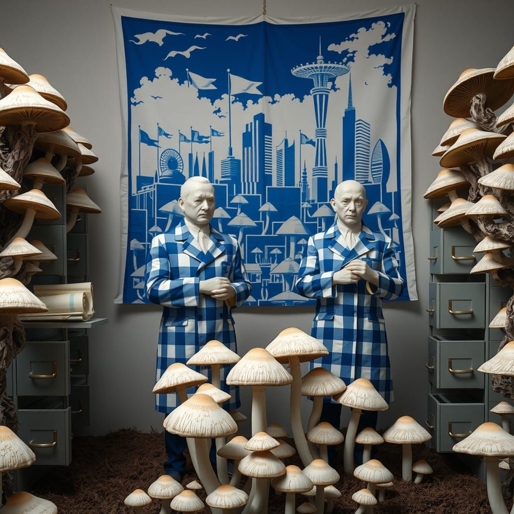 Porcelain Bureaucrats and Mushroom Landscape