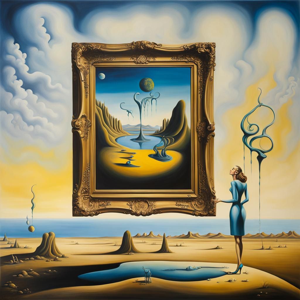 Surreal Sign Gabrielle: Salvador Dali Style