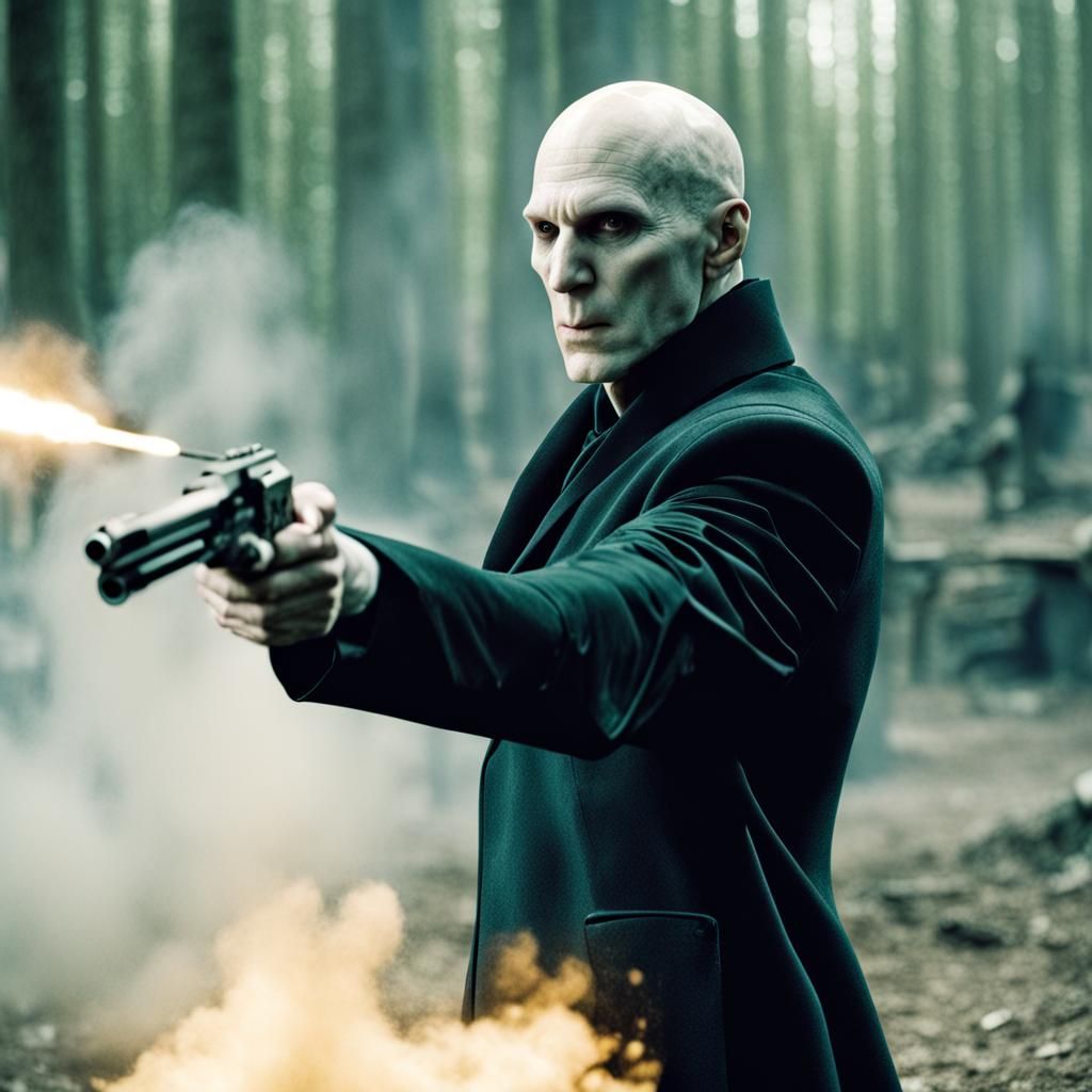 Voldemort with a Gun: An Unexpected Image