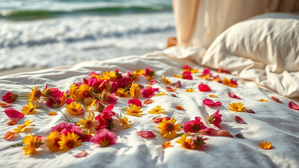 Wildflowers by the Sea: an Impasto Painting