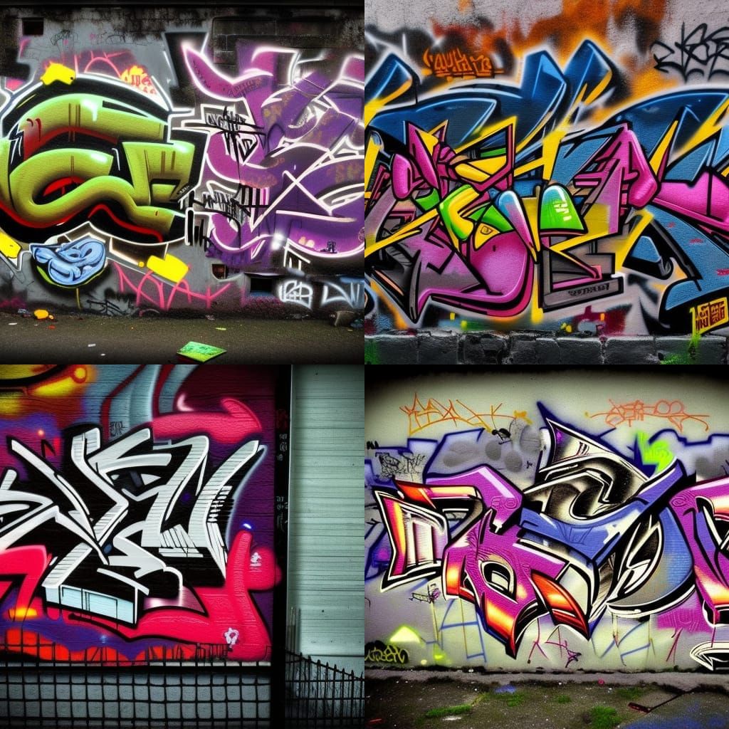 Hyperrealistic Graffiti Art with Intricate Details