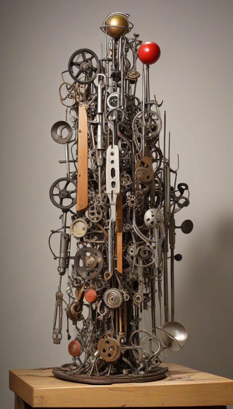 Surreal Coat Hanger Sculpture in Dada-Inspired Photoillustra...