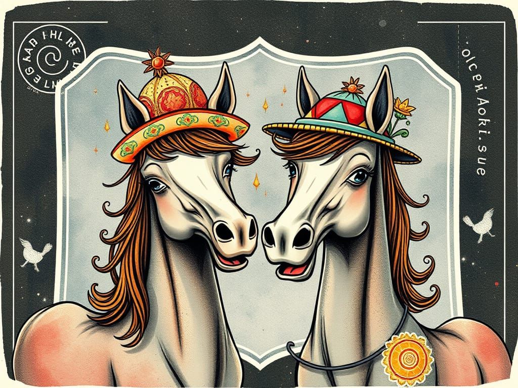 HORSES IN HATS