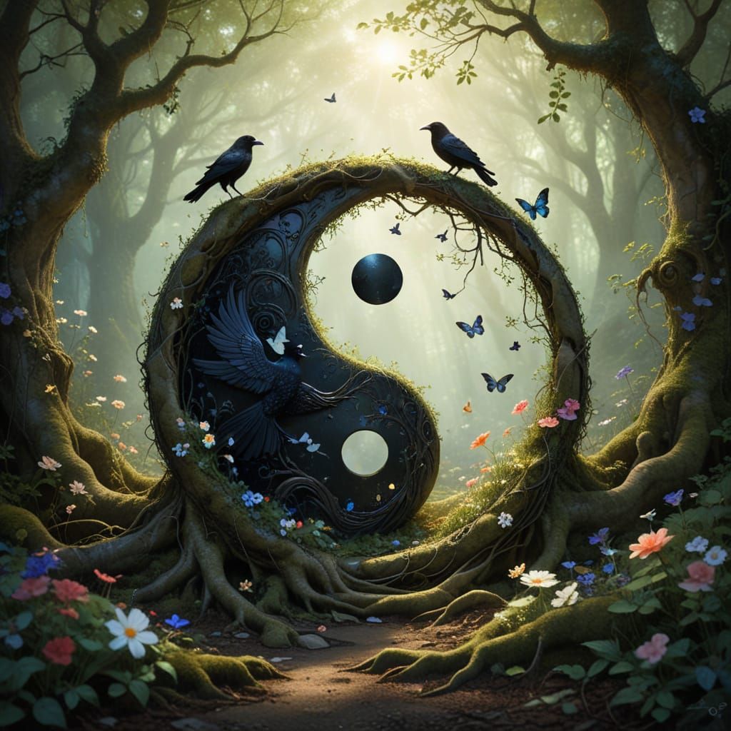 An ancient stone Yin-Yang