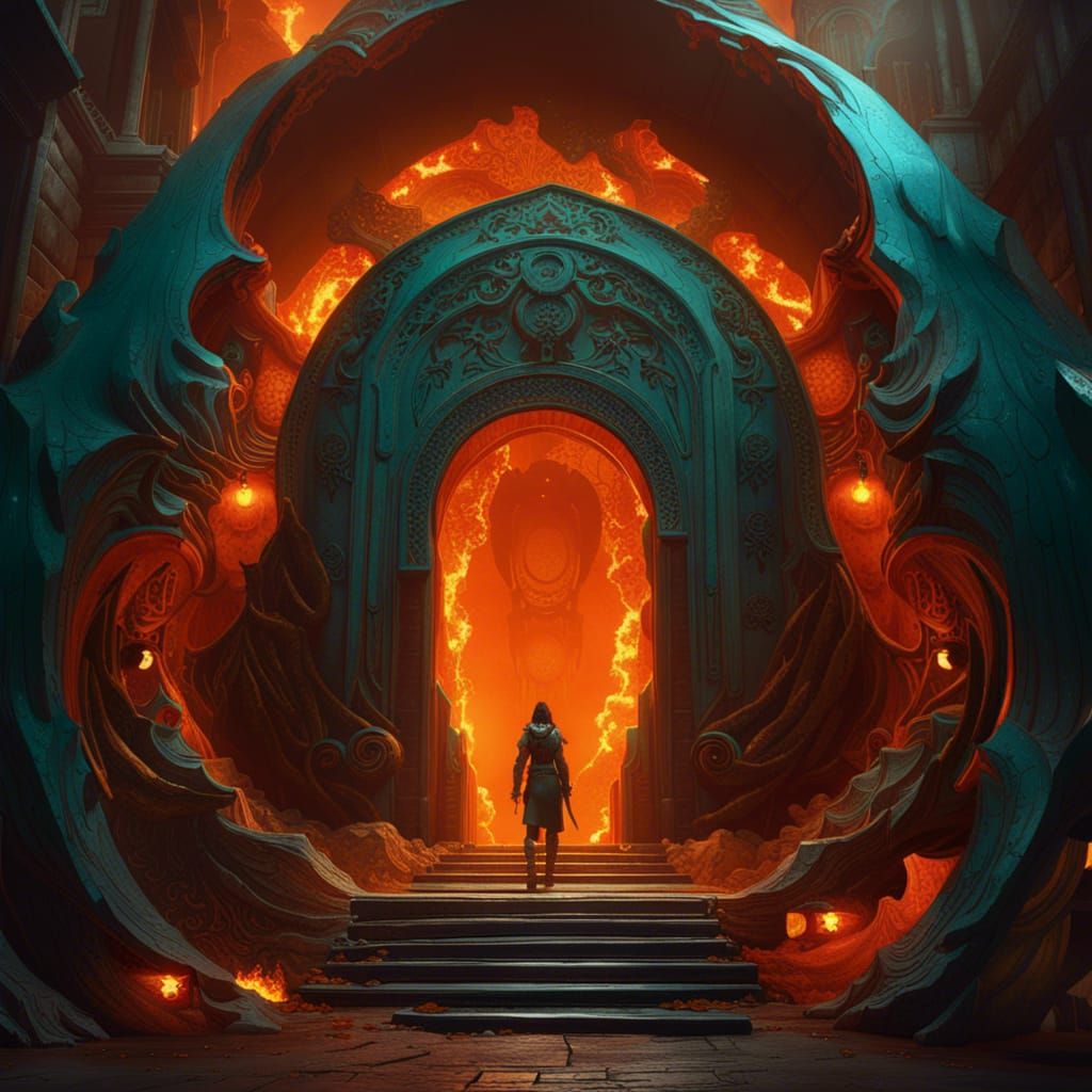 Hell's Entrance: 8K Concept Art
