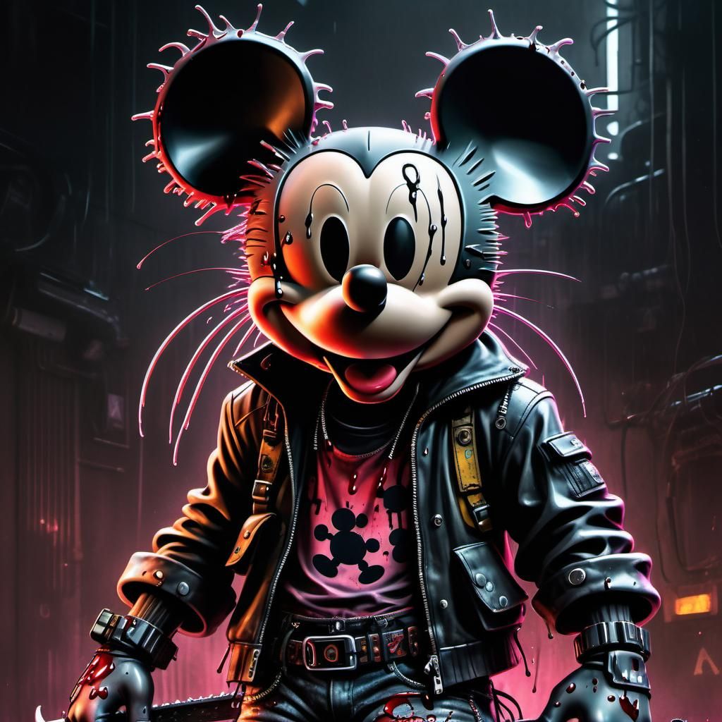 Cyberpunk Mickey Mouse