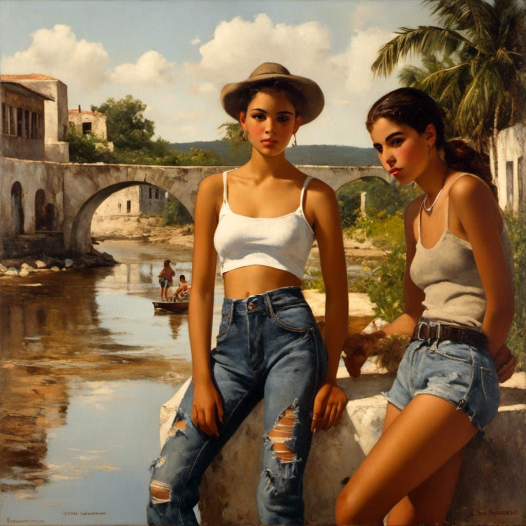 Cuban Girls in Dominican Republic: Modern Realism