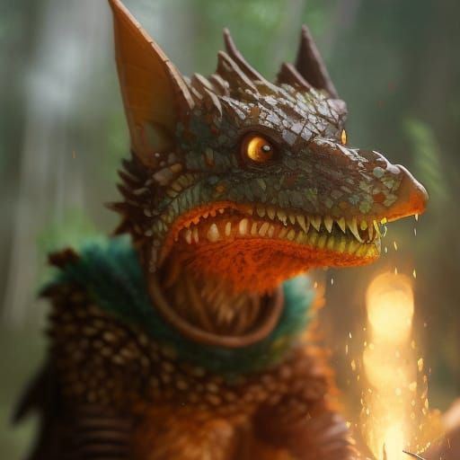 Kobold Druid in D&D Fantasy Art