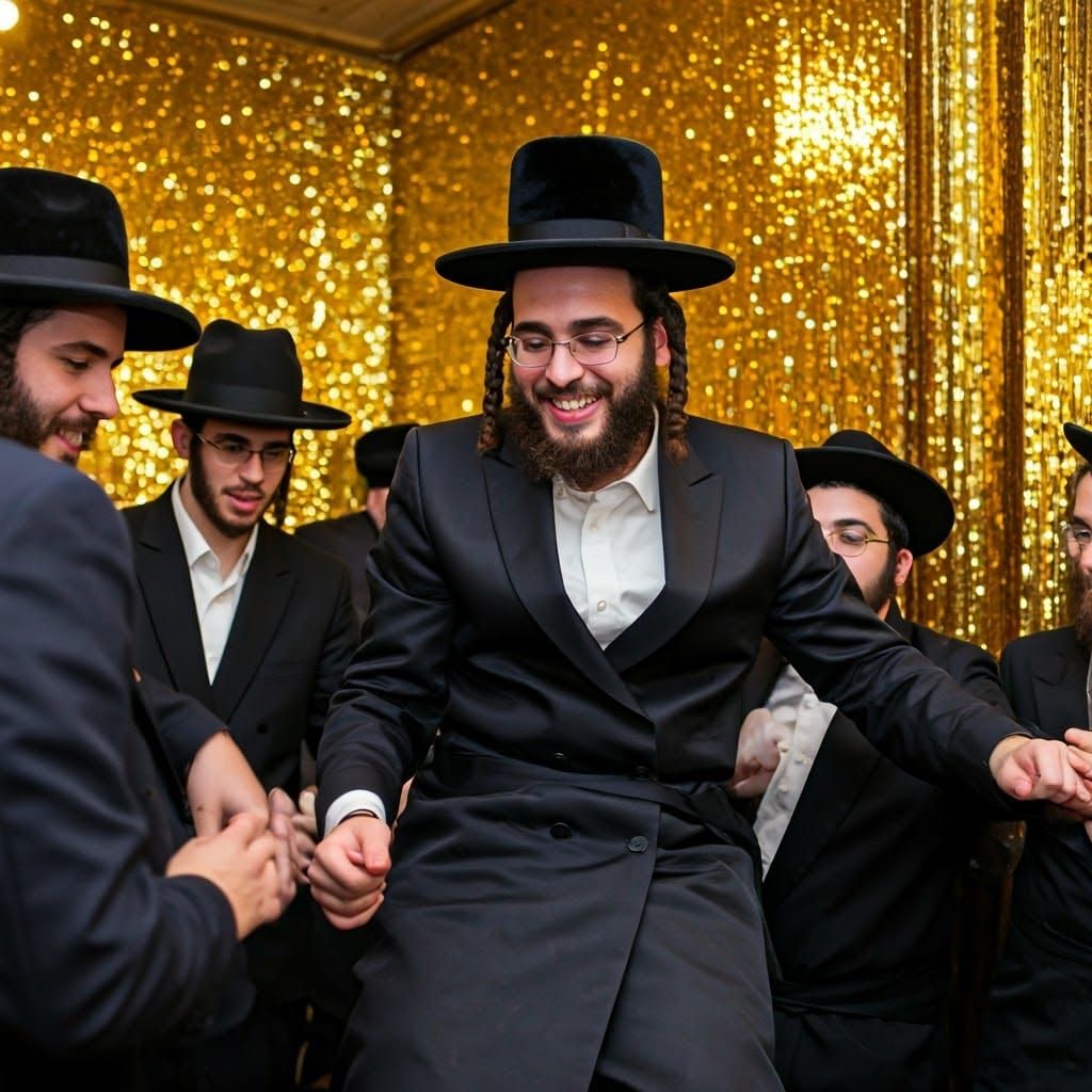 Traditional Hasidic Wedding Celebration in Jerusalem