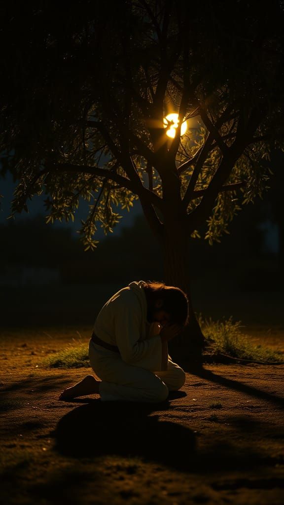 Jesus in Gethsemane: A Dramatic Cinematic Scene