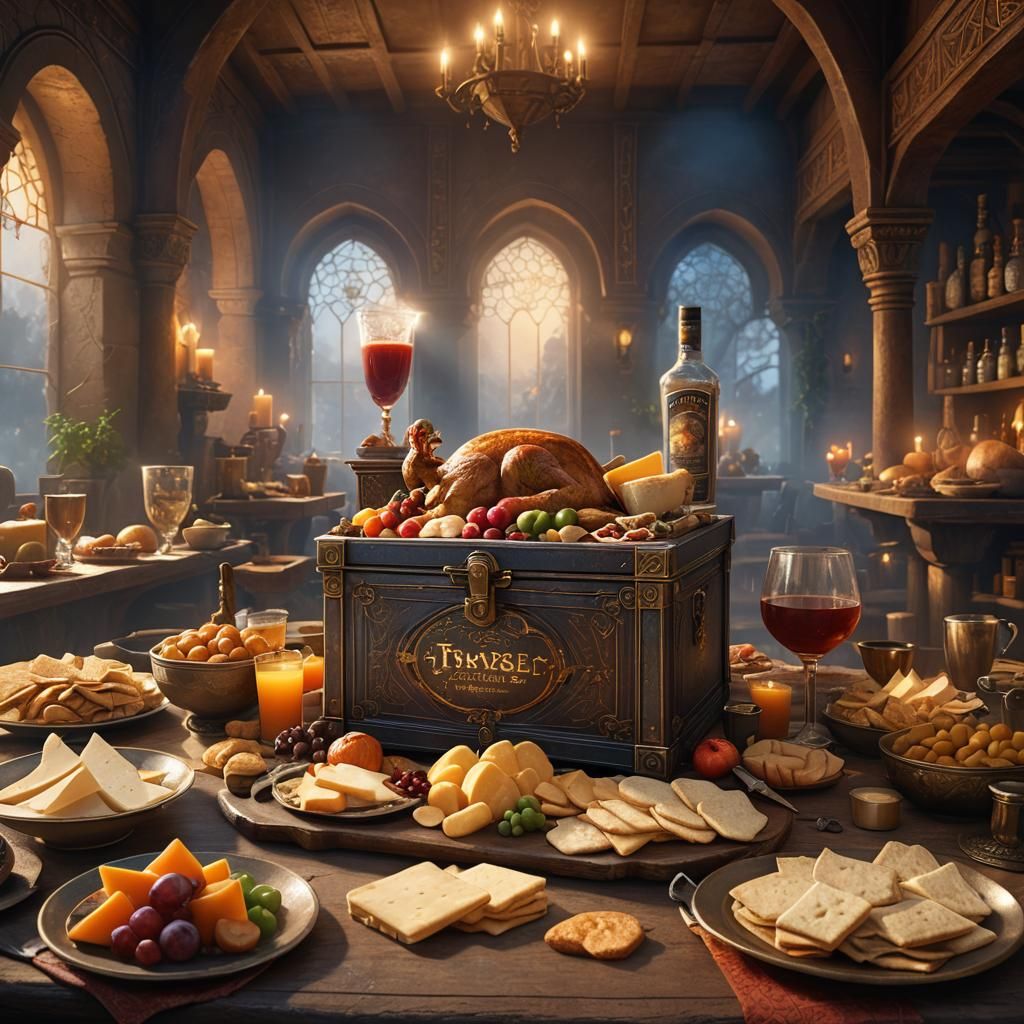 Prime Drink and Feastables Still Life, Matte Painting