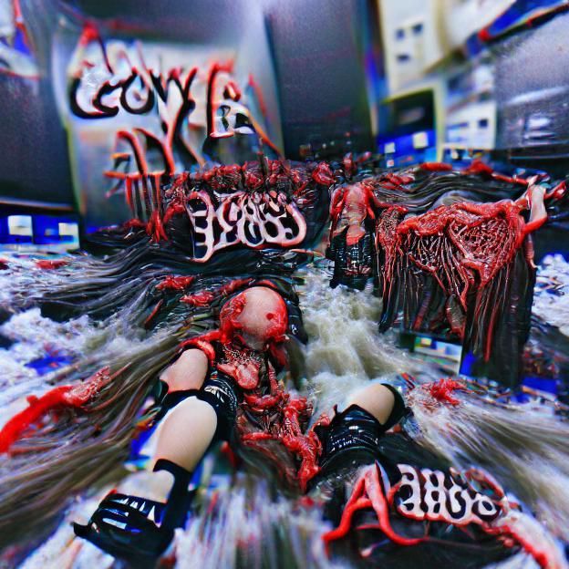 Abstract Abyss of Gore: AI Generated Art