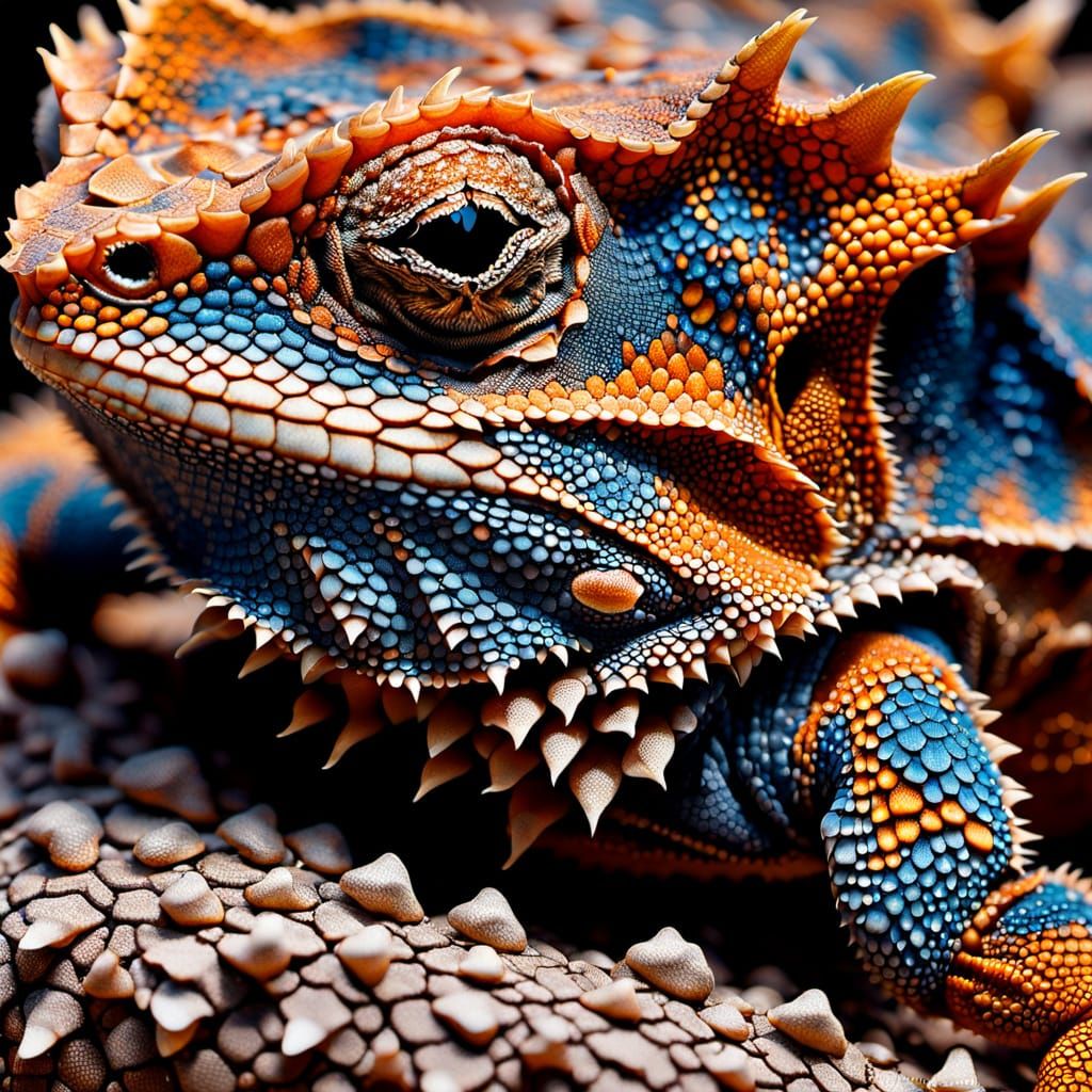 Nature's Mosaic: Fractals in Lizard Skin;