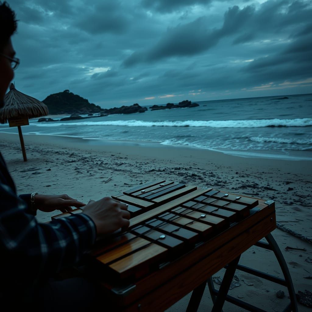Vibrant Beachside Marimba Concert