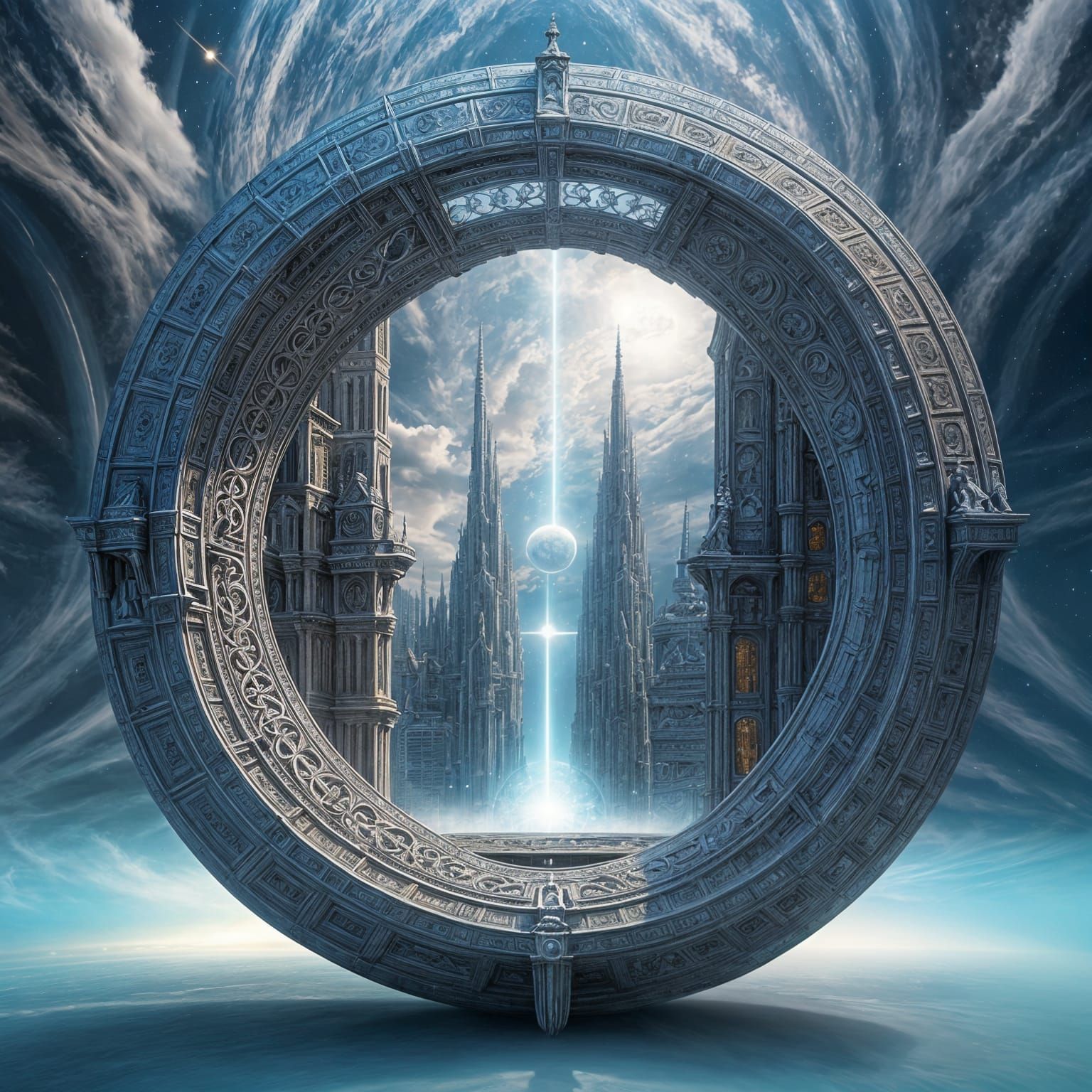 Mysterious Interdimensional Portal to a Bright Region