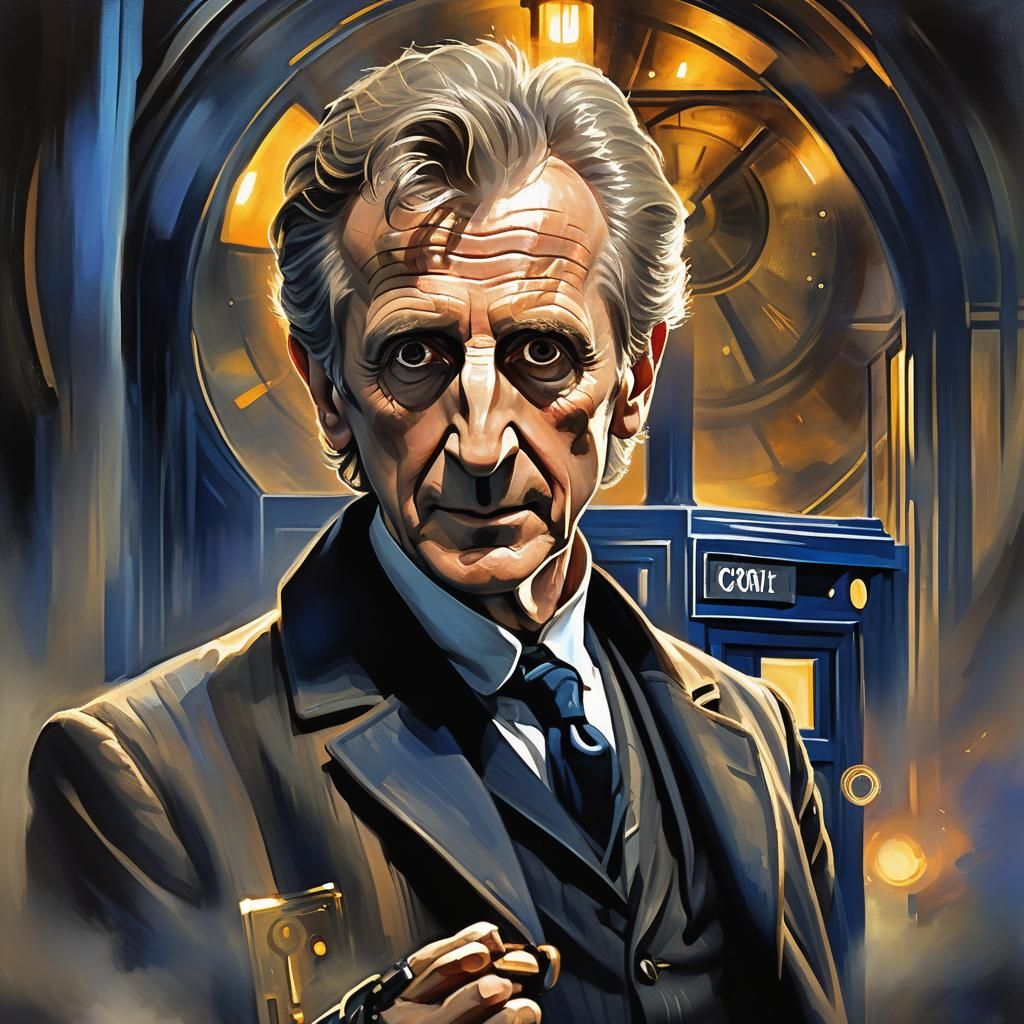 The Twelfth Doctor Portrait in Oil Painting Style