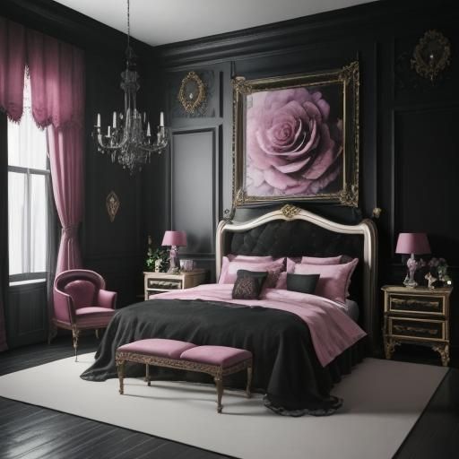Romantic Gothic bedroom