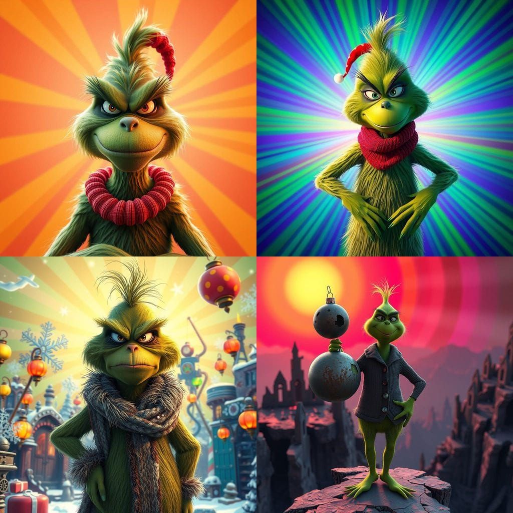 The Grinch Concept Art in Vibrant 3D