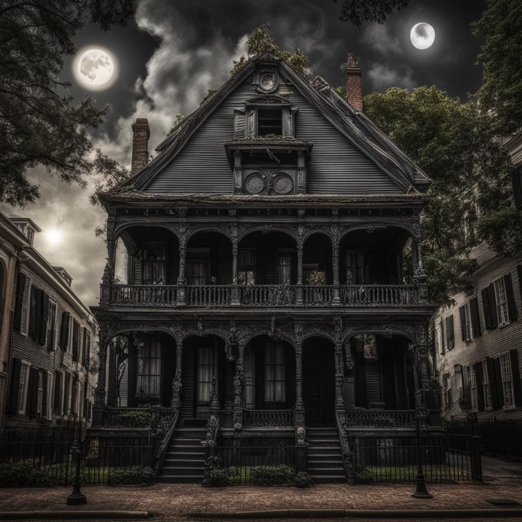 Fantasy Witch in New Orleans French Quarter