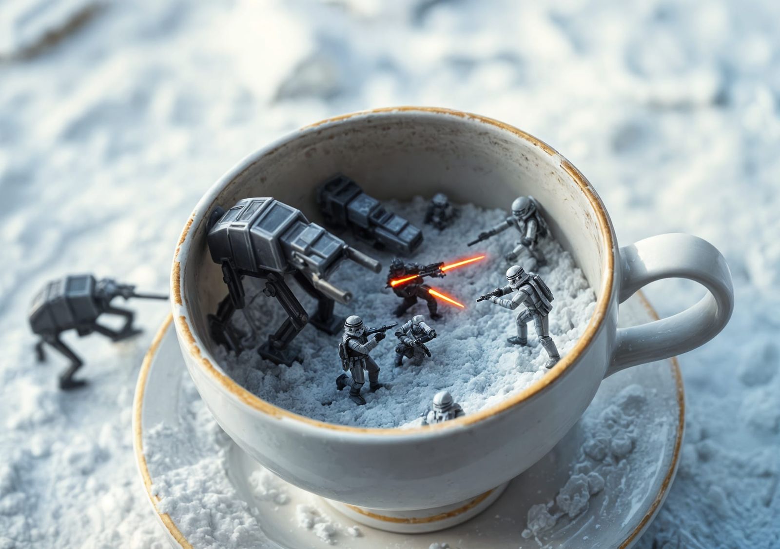 Star Wars Hoth Battle in a Teacup