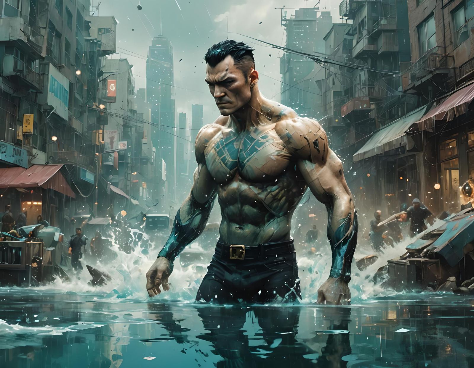 Namor the Sub-Mariner Hyperdetailed Matte Painting