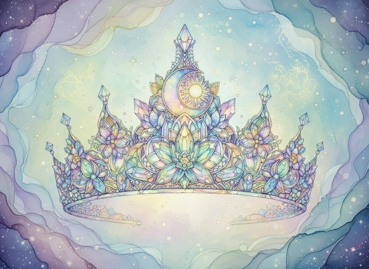 Intricately detailed alcohol ink illustration, a magnificien...