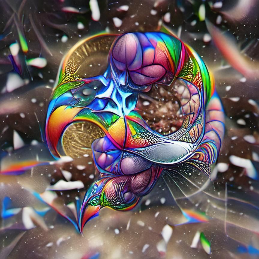 Mobius Rainbow Transformation: Psychedelic Digital Art