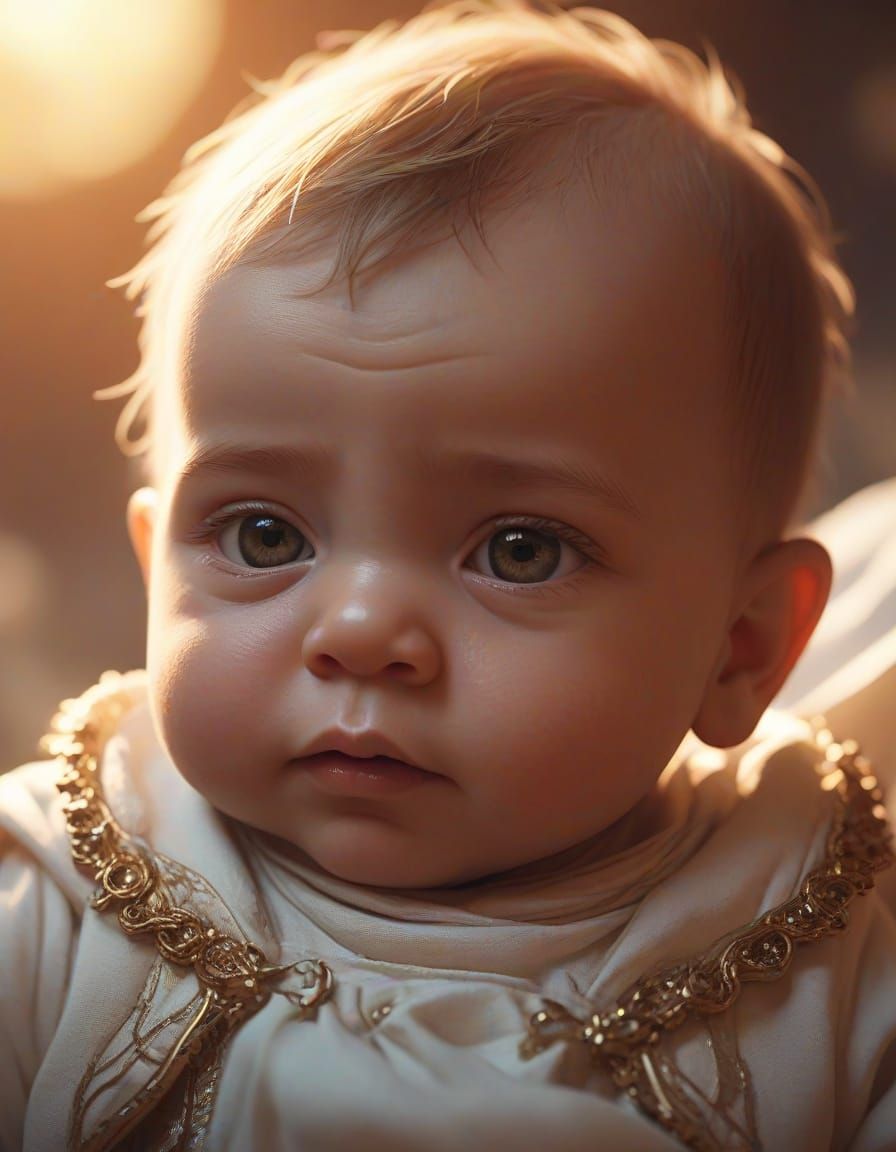 Dreamy Baby in Enchanted Realm