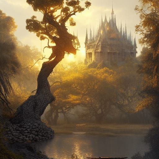 Golden Tree Castle: Dark Fantasy Masterpiece