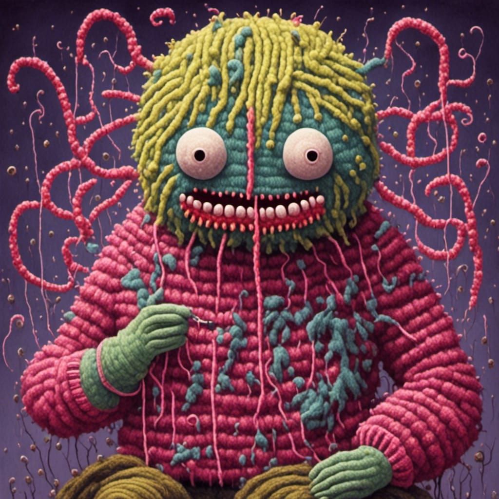 Yarn Monster Knitting: Pop Surrealism Style