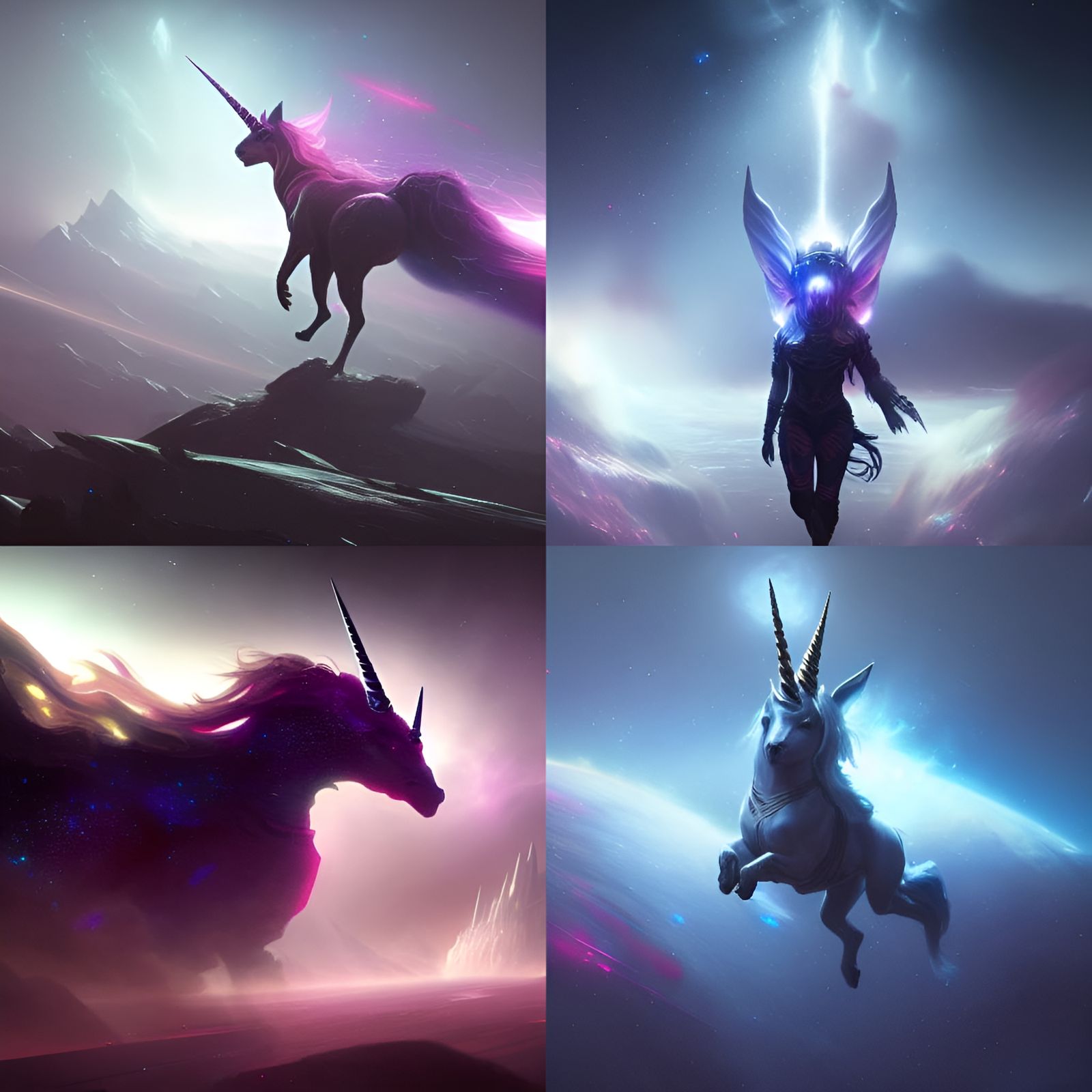 Cosmic Unicorn in Galactic Dreamscape