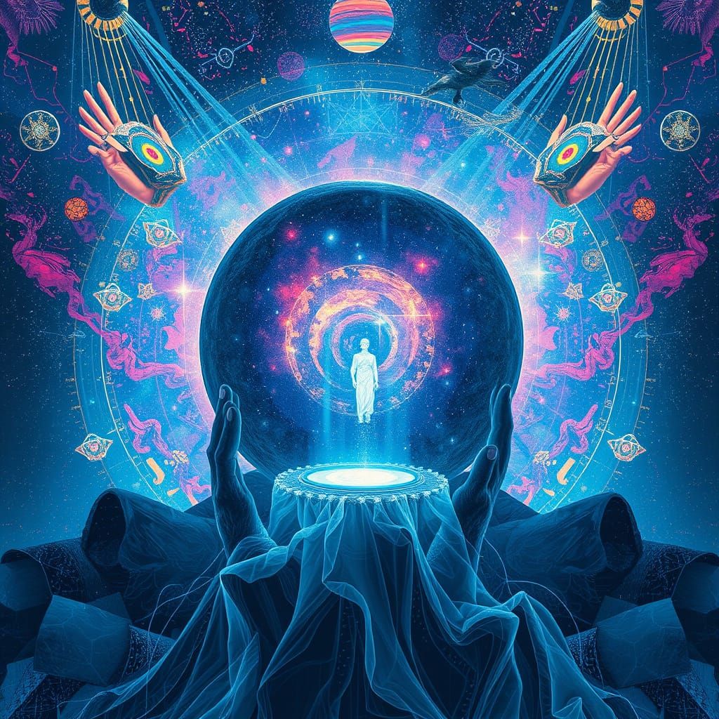 Cosmic Holographic Portal in Vibrant Colors