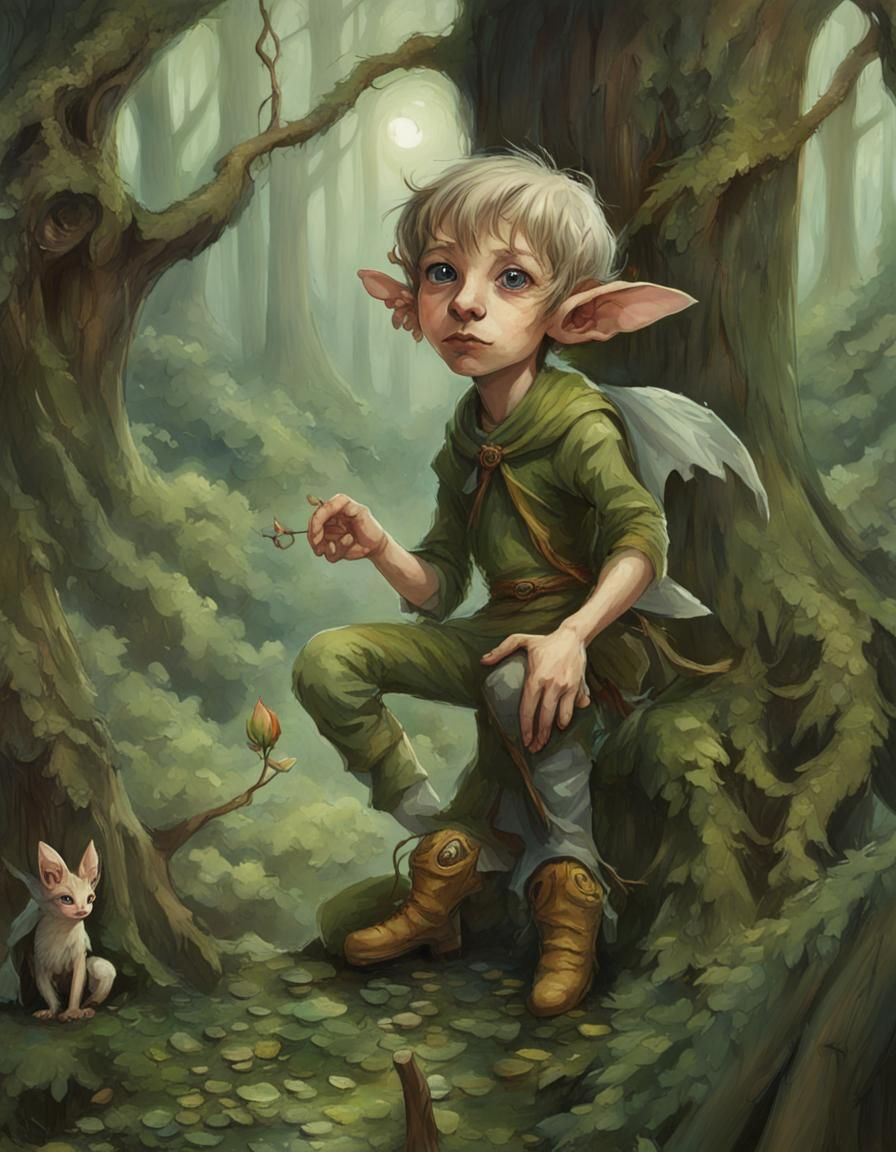 Male Gelfling in a Strange Forest