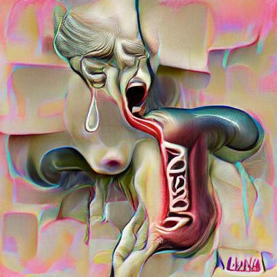 Abstract Rendering of Nausea Concept