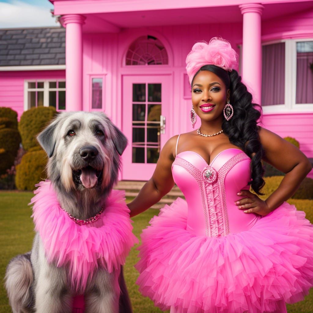 Barbie Dog Mom at Halloween Party