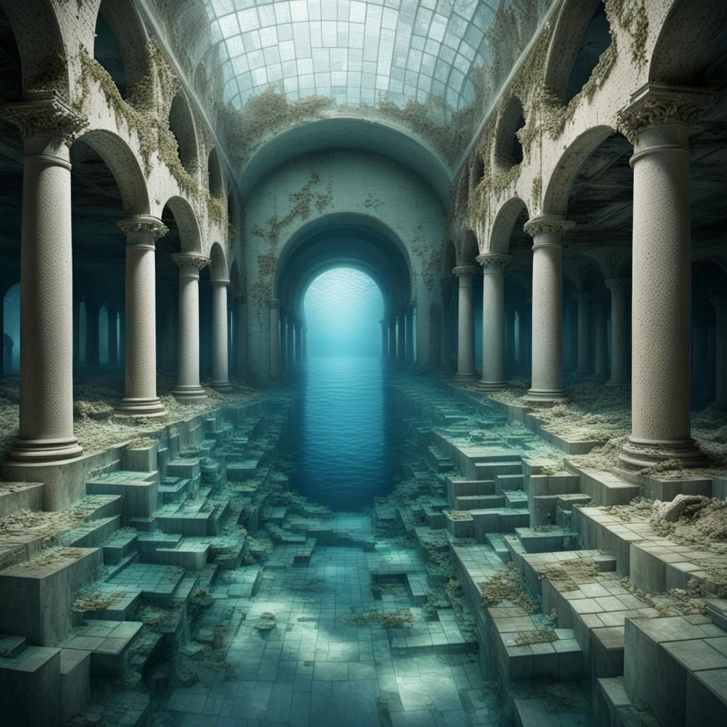 Photorealistic Underwater Ruins of Atlantis